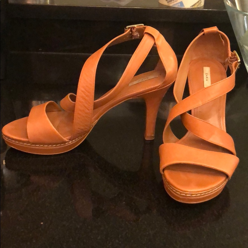 Strappy Brown Leather Sandals